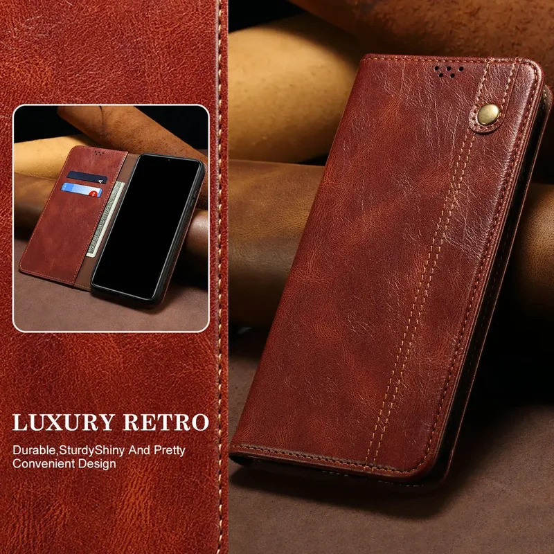 แม่เหล็กกระเป๋าสตางค์หนัง Capa สําหรับ Motorola Moto G05 G15 G24 G34 G54 G64 G84 G85 G96 G55 G56 04 