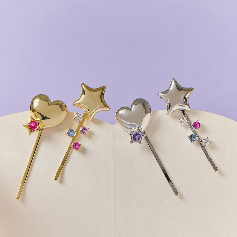 YVIS Shooting Star Brass Hairpins - YVIS x HAPPY SUNDAY