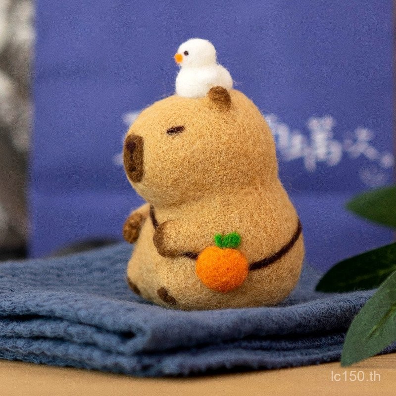 ของขวัญ P66D ขนสัตว์ Felt ตุ๊กตาเครื่องประดับ diy โฮมเมดปั๊มเพลง Handmade วัสดุห่อเพลงพวงกุญแจฟรี CJ