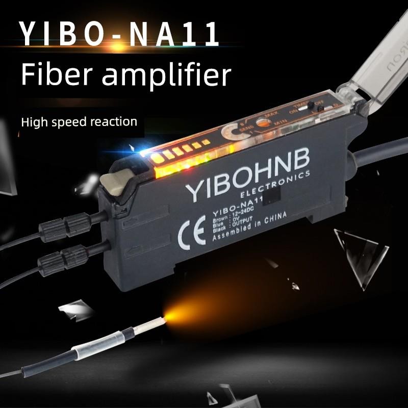 Optical Fiber Amplifier Optical Fiber Sensor YIBO-NA11 คู่ Influencer Reflection Induction Photoelec