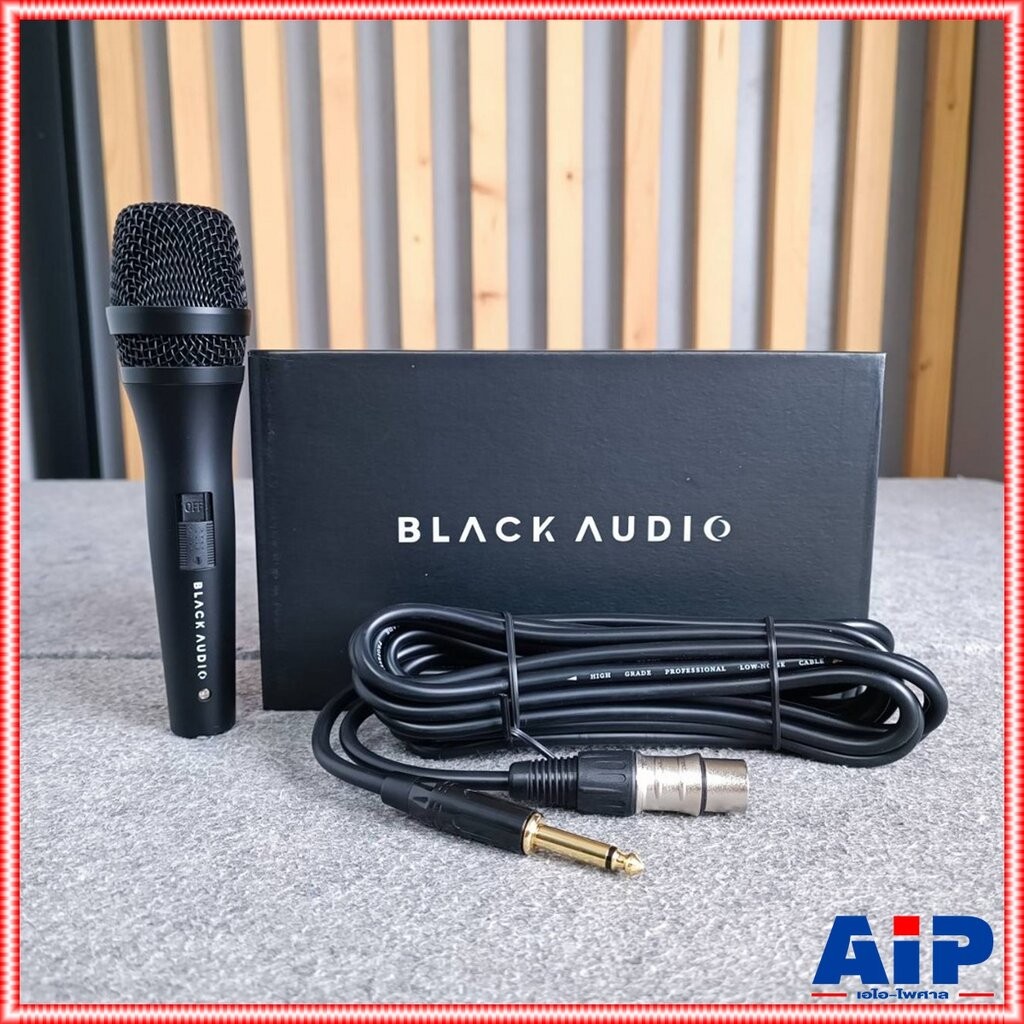 BLACK AUDIO XM-1 ไมค์สาย แถมสายยาว 5 เมตร ไมโครโฟนไดนามิค (Dynamic) ไมโครโฟน XM 1 XM1 เอไอ-ไพศาล