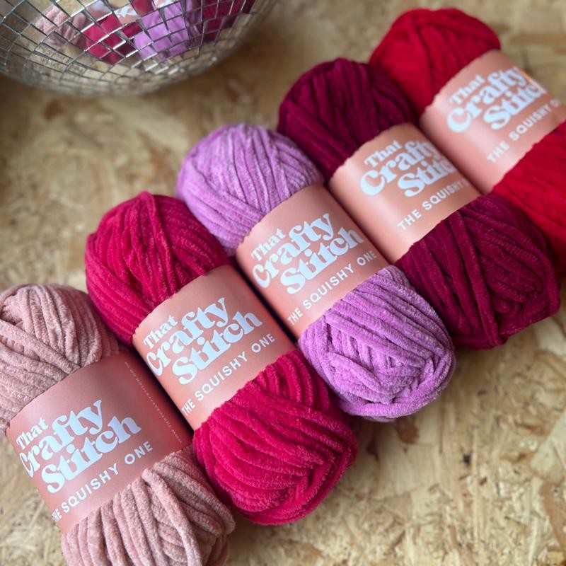 100g Ball Chunky Chenille Yarn | The Squishy One | 100% Polyester