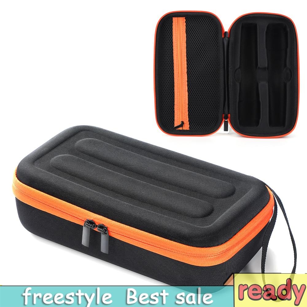 [freestyle01.th] แบตเตอรี่แบบชาร์จไฟได้เคสไมโครโฟนไร้สาย 2 ช่องมือถือไมโครโฟนคู่กระเป๋าเดินทาง EVA เปลือกแข็งเคสภายนอกสําหรับ JBL PartyBox ไมโครโฟนไร้สาย - รูปที่ 3
