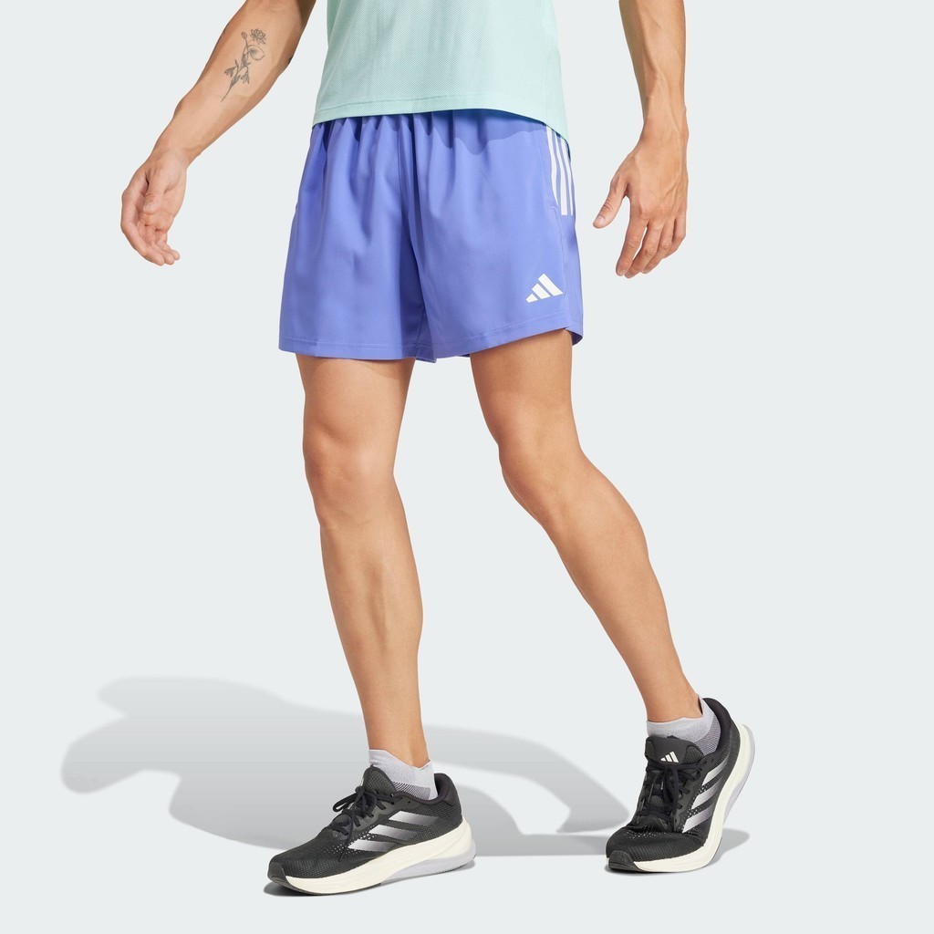 adidas วิ่ง กางเกงขาสั้น Own The Run ผู้ชาย สีน้ำเงิน IZ4397