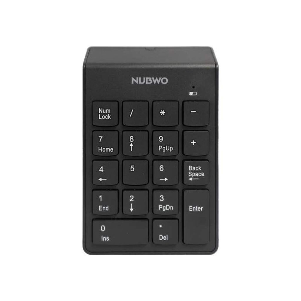 WIRELESS NUMPAD แป้นพิมพ์ตัวเลขไร้สาย NUBWO NKB-105 BLACK 18 KEYS NUMERIC KEYPAD