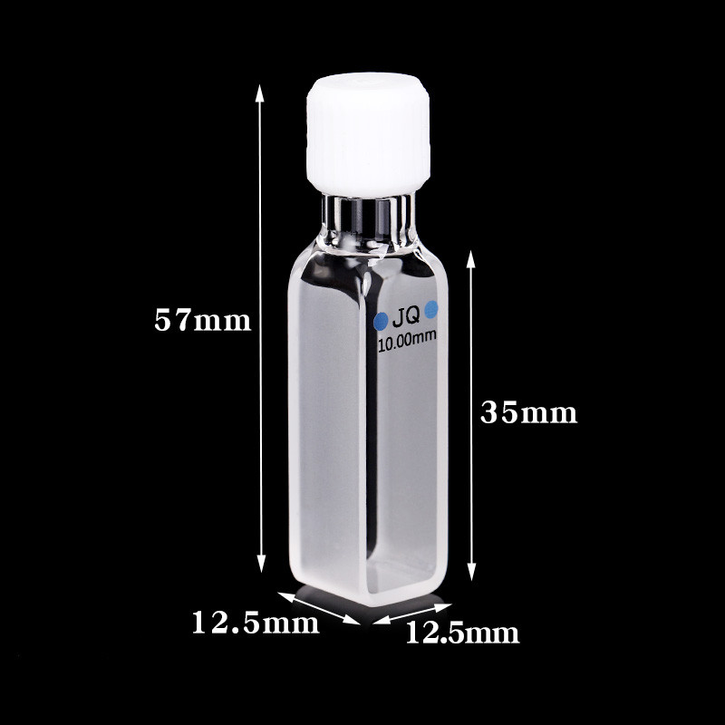 เซลล์ cuvette ควอตซ์ 1 ชิ้นพร้อมฝาเกลียว(10 มม.)