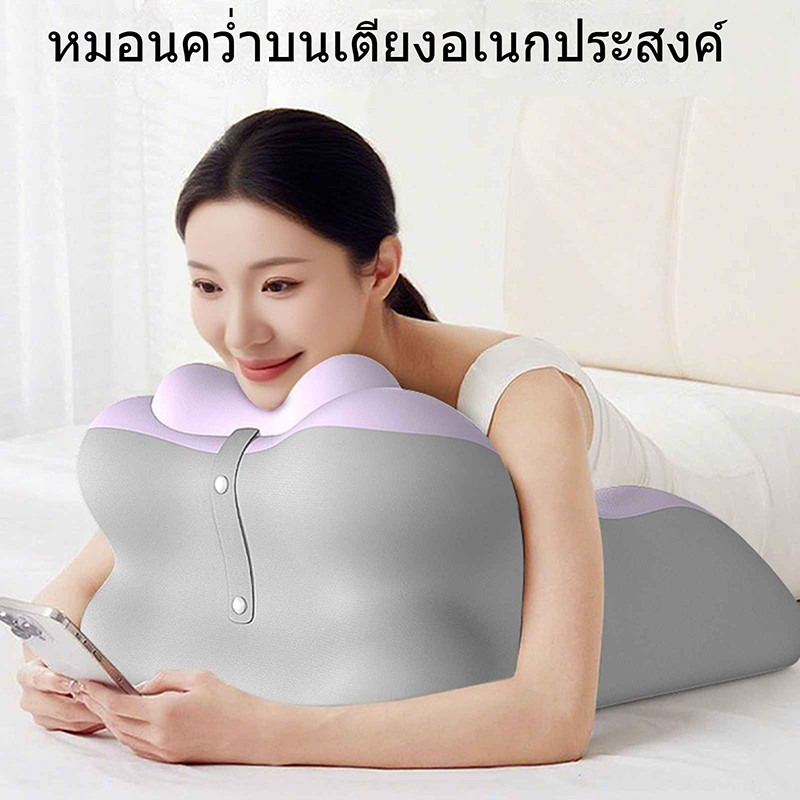 หมอนเมมโมรี่โฟม เหมาะสำหรับการนอนคว่ำ รองคอและหลัง เบาะรองศีรษะ หมอนรองนอน และการใช้งานทั่วไป