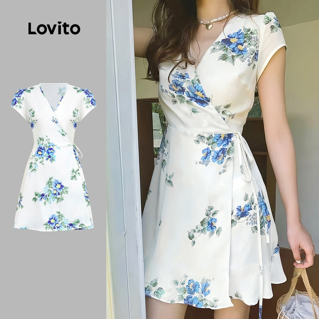 B154-OCT25-A-5-V คอห่อดอกไม้บาง Dress-DRB154PBD379