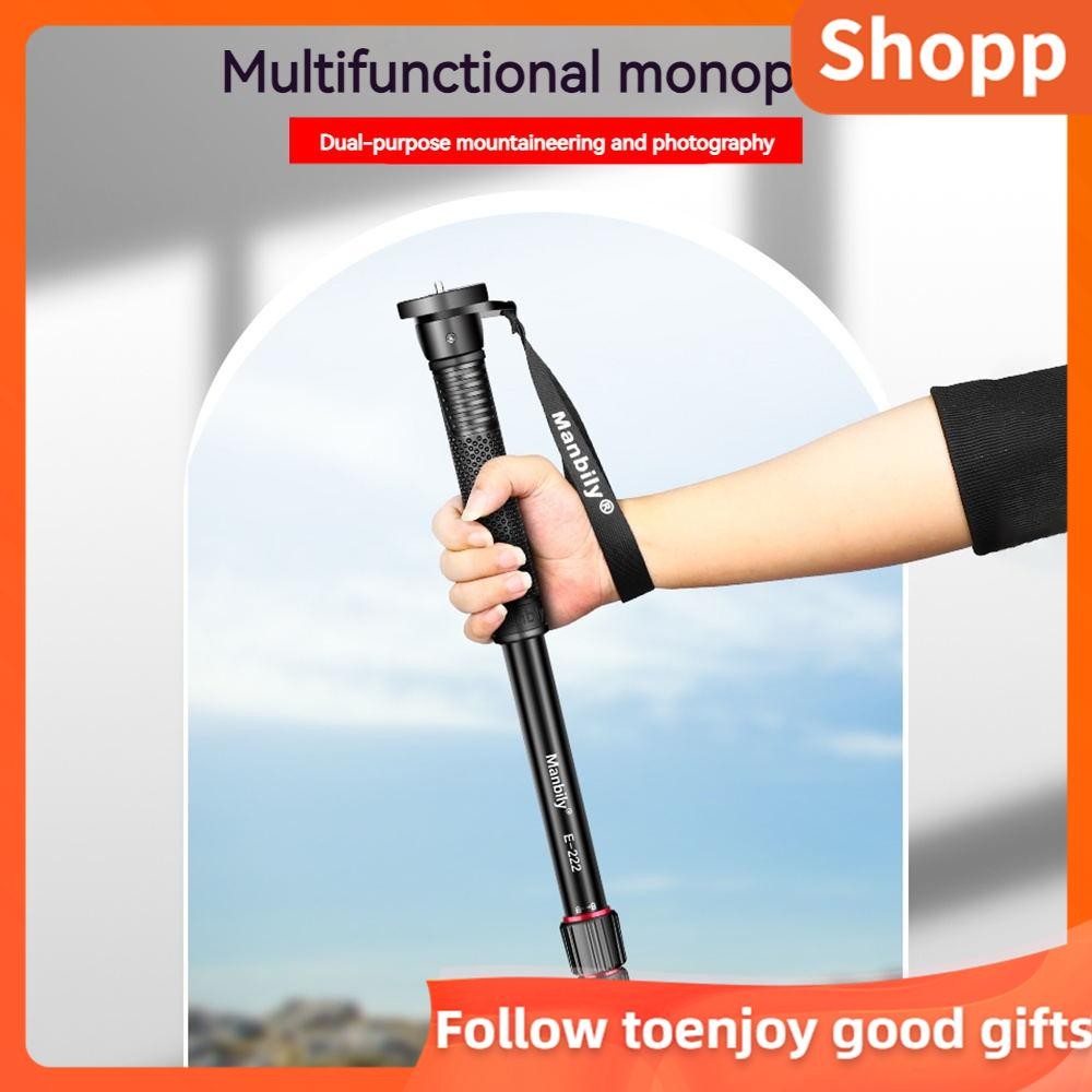 Shopp Shopp Manbily E-222 64.1 นิ้วกล้อง Monopod อลูมิเนียมอัลลอยด์ 5 ส่วน 5 กก./11lbs ความจุโหลด 1/
