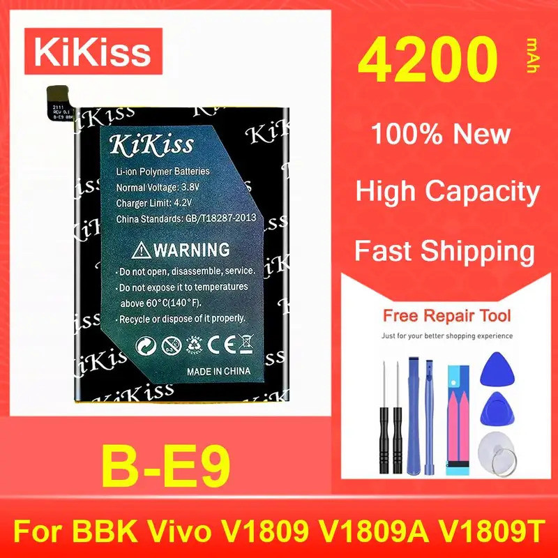 แบตเตอรี่โทรศัพท์มือถือประสิทธิภาพสูง B-E9 สําหรับ Vivo V1809 V1809A V1809T