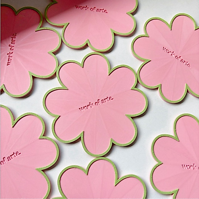 (Arte Lounge) ที่รองแก้วดอกไม้ชื่อที่กําหนดเอง Matcha Coffee Aesthetic Coaster Tea Coffee Cafe Coaster