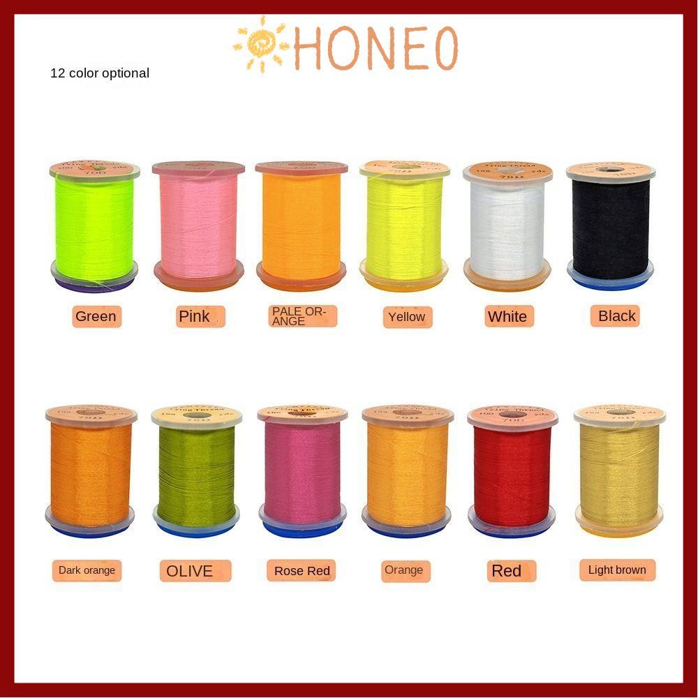 HONE Fly Fishing Line, Thread Spool Premium Fly Tying Thread line, Bass Fly Salmon Fishing Line