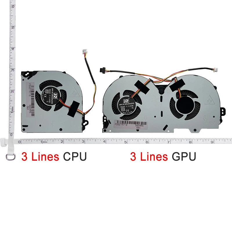 IiNew แล็ปท็อป CPU GPU พัดลมระบายความร้อนสําหรับ Clevo P950HP P950HP6 P950ER P950HR P955ER P950EP6 P