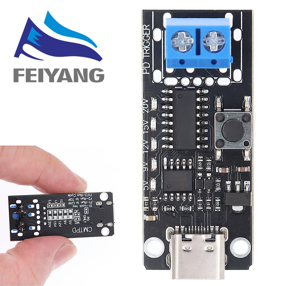 QC PD Fast Charging Trigger Board 100W 5A 5V 9V 12V 15V รูปที่ 8