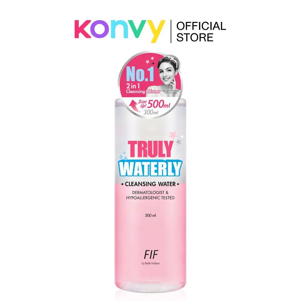 FIF by Faith in Face Truly Waterly Cleansing Water 500ml สกินแคร์ คลีนซิ่ง คลีนซิ่งวอเตอร์ & เมคอัพรีมูฟเวอร์
