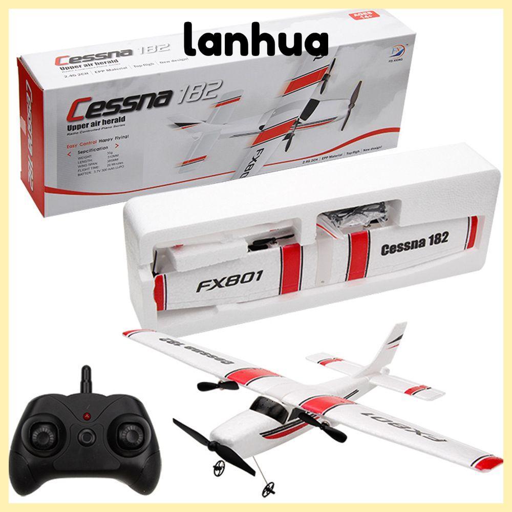 LANHUA สําหรับ Cessna 182 FX801 เครื่องบินของเล่น EPP โฟม 2CH ปีกคงที่ FX801 RC เครื่องร่อน