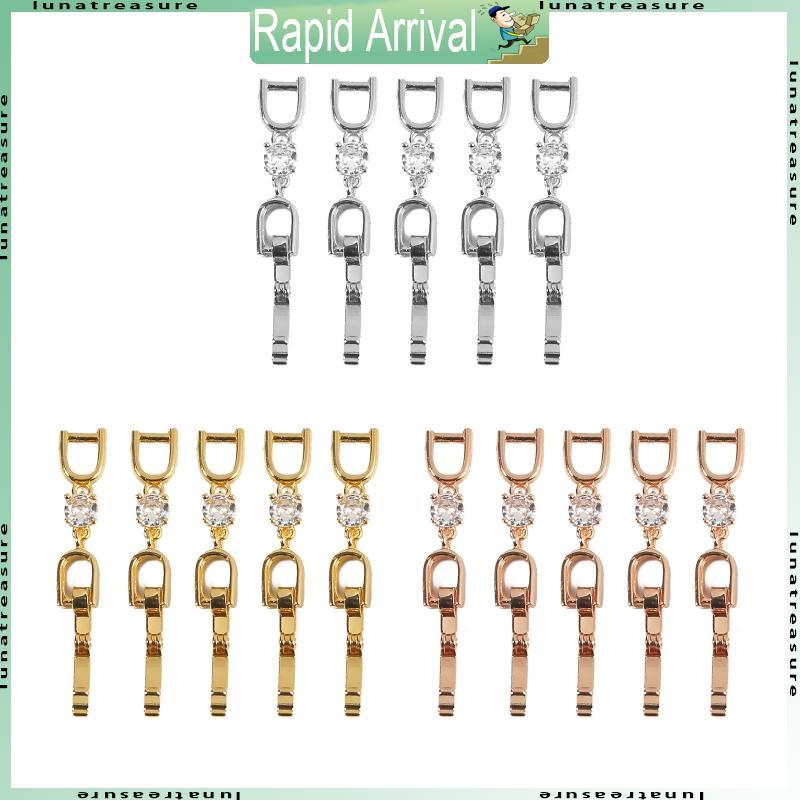 Lun 5 ชิ้นชุดเครื่องประดับโครงการสร้อยคอ Clasp สําหรับ Rhinestone สร้อยข้อมือ Extender ปิดโซ่ตัวเชื่