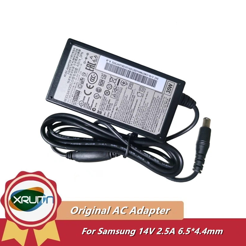 Original AC DC Adapter Charger สําหรับ Samsung A3514_FPN DHS DPN DSM ESM 14V 2.5A 35W LT24C570 S24E3