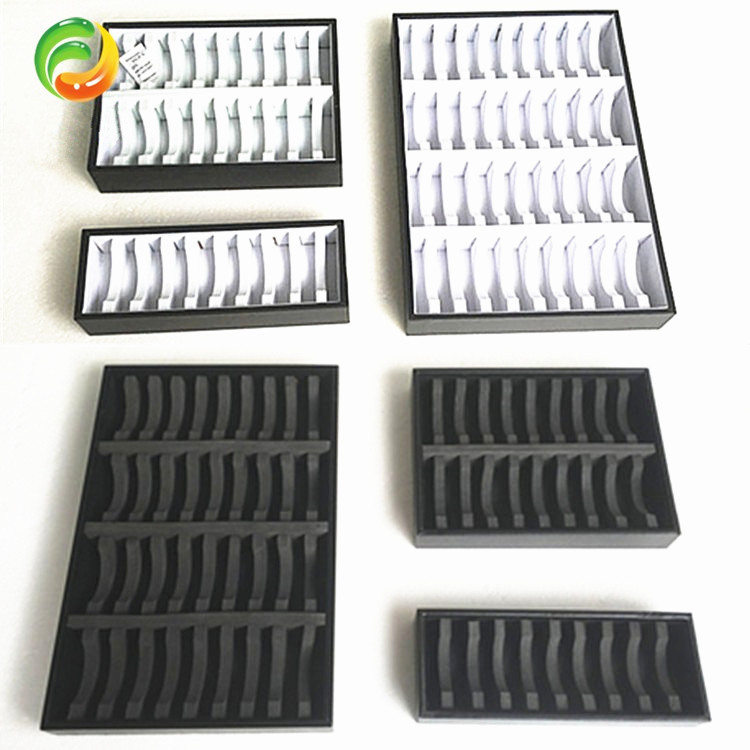 เครื่องประดับสีดําสีขาวหนังสร้อยข้อมือหยกถาดยึด 10-Bit 20-Bit 40-Bit สร้อยข้อมือตําแหน่งถาด 4IEG
