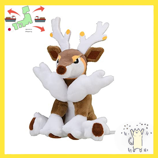 [Japanese Version] Pokémon Center Original 586 Plushie Pokémon fit Mebuki Deer (winter form) 15 x 11