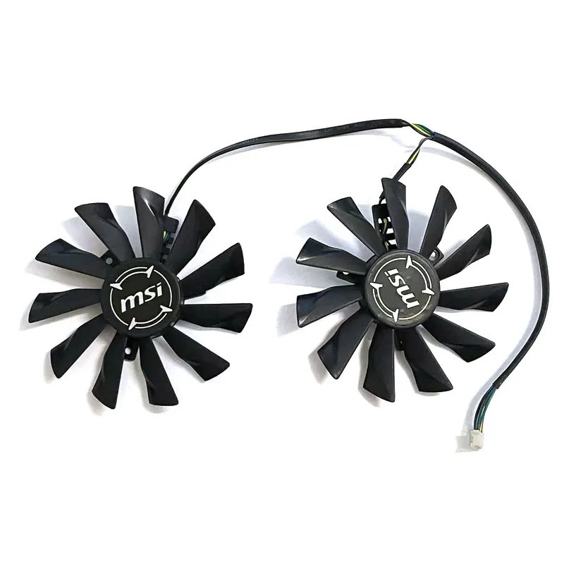 95MM 4PIN PLD10010B12HH 2 พัดลมเหมาะสําหรับ MSI GTX 960 970 980 980Ti GTX960 GTX970 GTX980/980Ti ARM