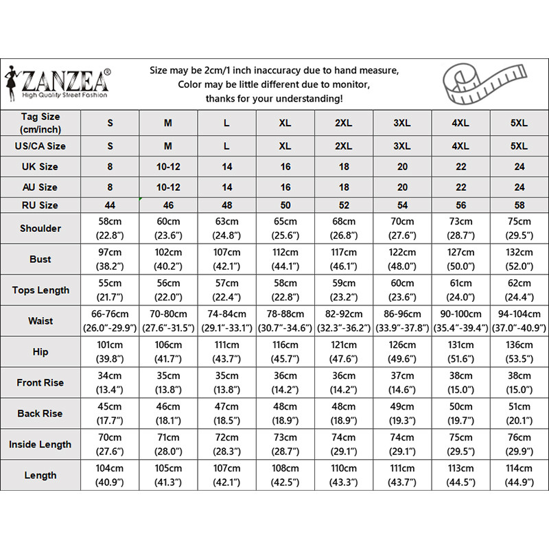 ZANZEA ซานเซีย วันหยุดเกาหลีของผู้หญิงสีทึบยืนปกแขนสั้นหลวมชุดหลวมขากว้าง — صورة 2