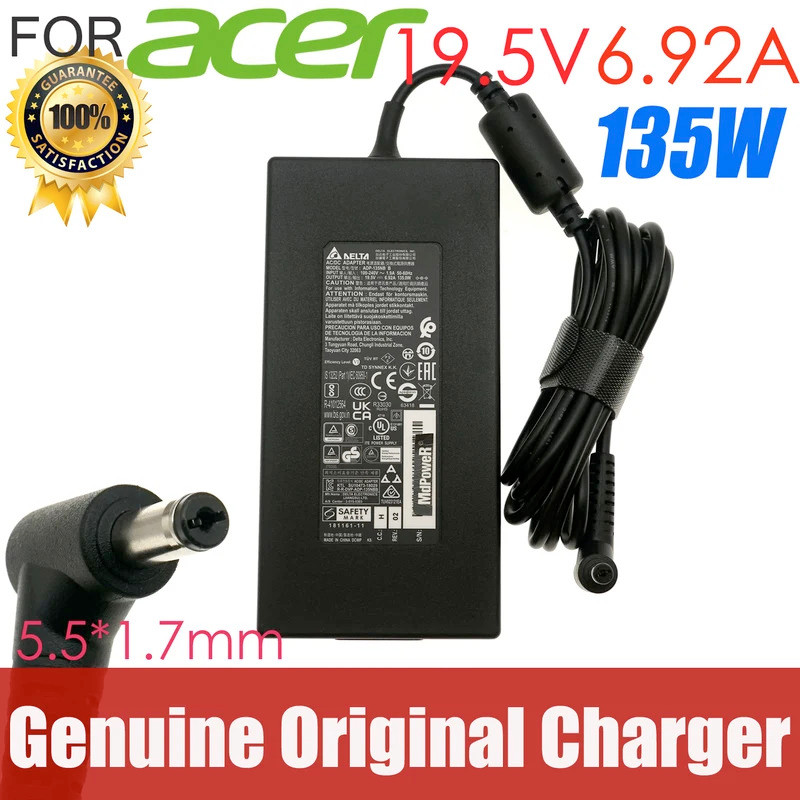19.5V 6.92A ADP-135NB B Delta 135W AC Adapter Charger PA-1131-26 สําหรับ Acer Nitro 7 5 N20C2 N20CZ 
