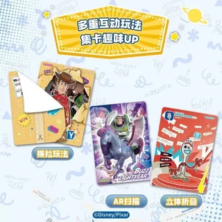 Card.Fun Toy Story 5 Disney Deluxe Edition การ์ดสะสม - สินค้าอนิเมะ Smart Play Time (1 กล่อง = 30 แพ็ค)