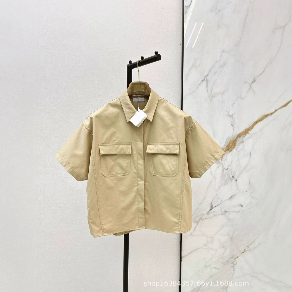 L0CD Italy BC New long-lasting short-sleeved shirt in Italian minimalist style, understated and simp
