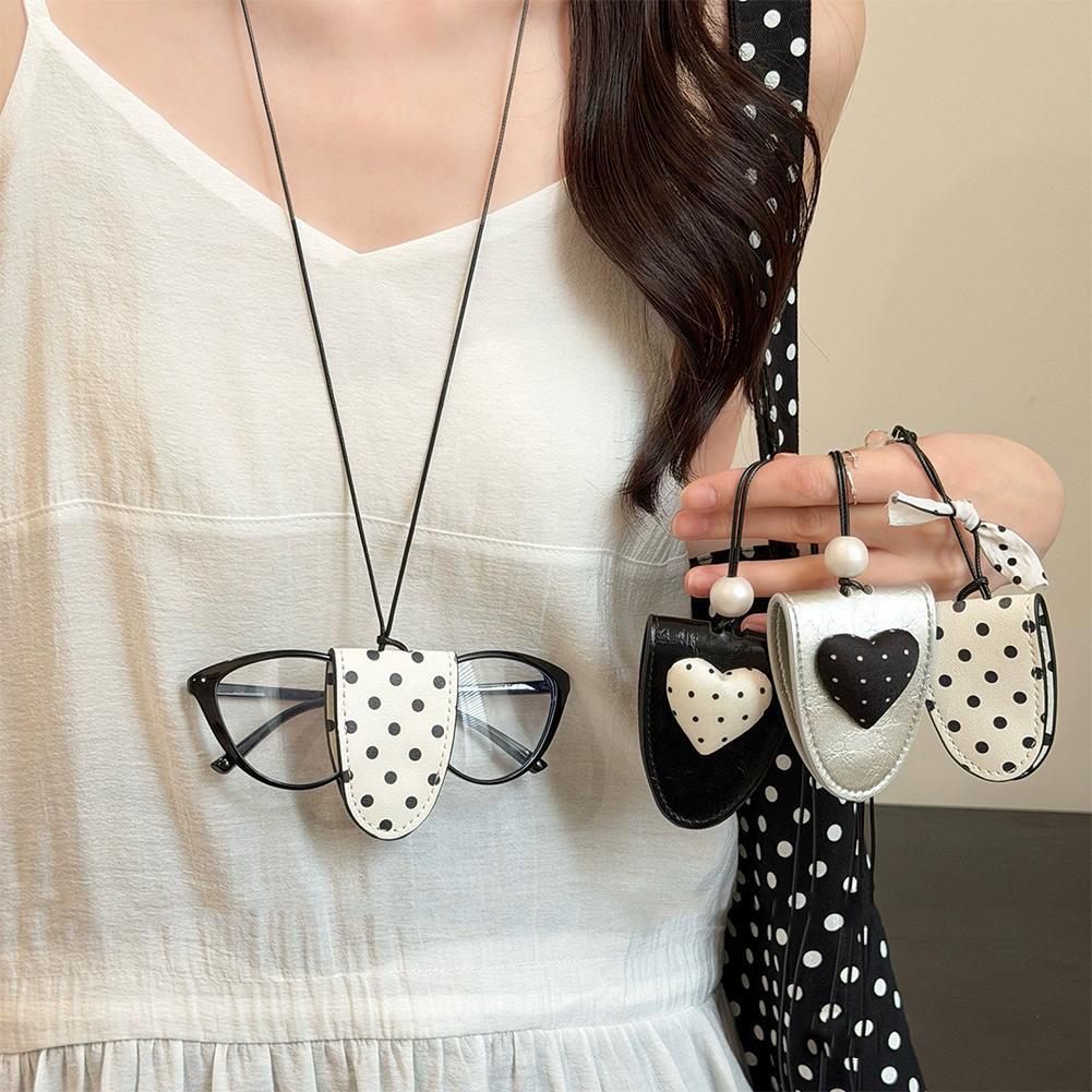 Simple Polka Dot Heart แว่นตากันแดดสร้อยคอชายหาดวันหยุด Photo Prop อเนกประสงค์ Choker