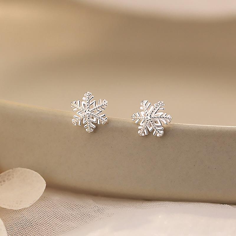 Winter's Kiss Earrings ต่างหูเงินแท้ S925 [MERCELO]