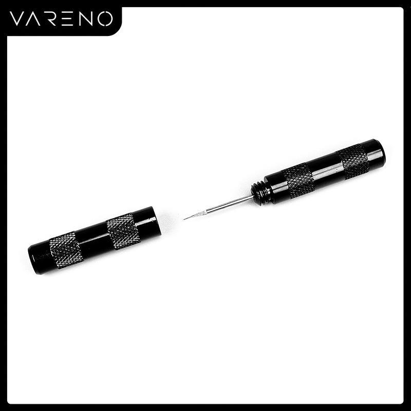 Vareno เข็มทำความสะอาดหัวฉีดสแตนเลสเครื่องมือถอดและถอดเข็มทำความสะอาดหัวฉีดเครื่องมือปั๊มลมปากกา