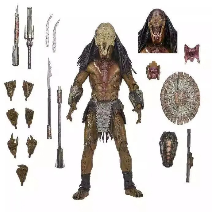 QunNECA 51725 Predator Wild Predator 23cm Joint Action Figure Boxed Figure ของเล่น Merchandise