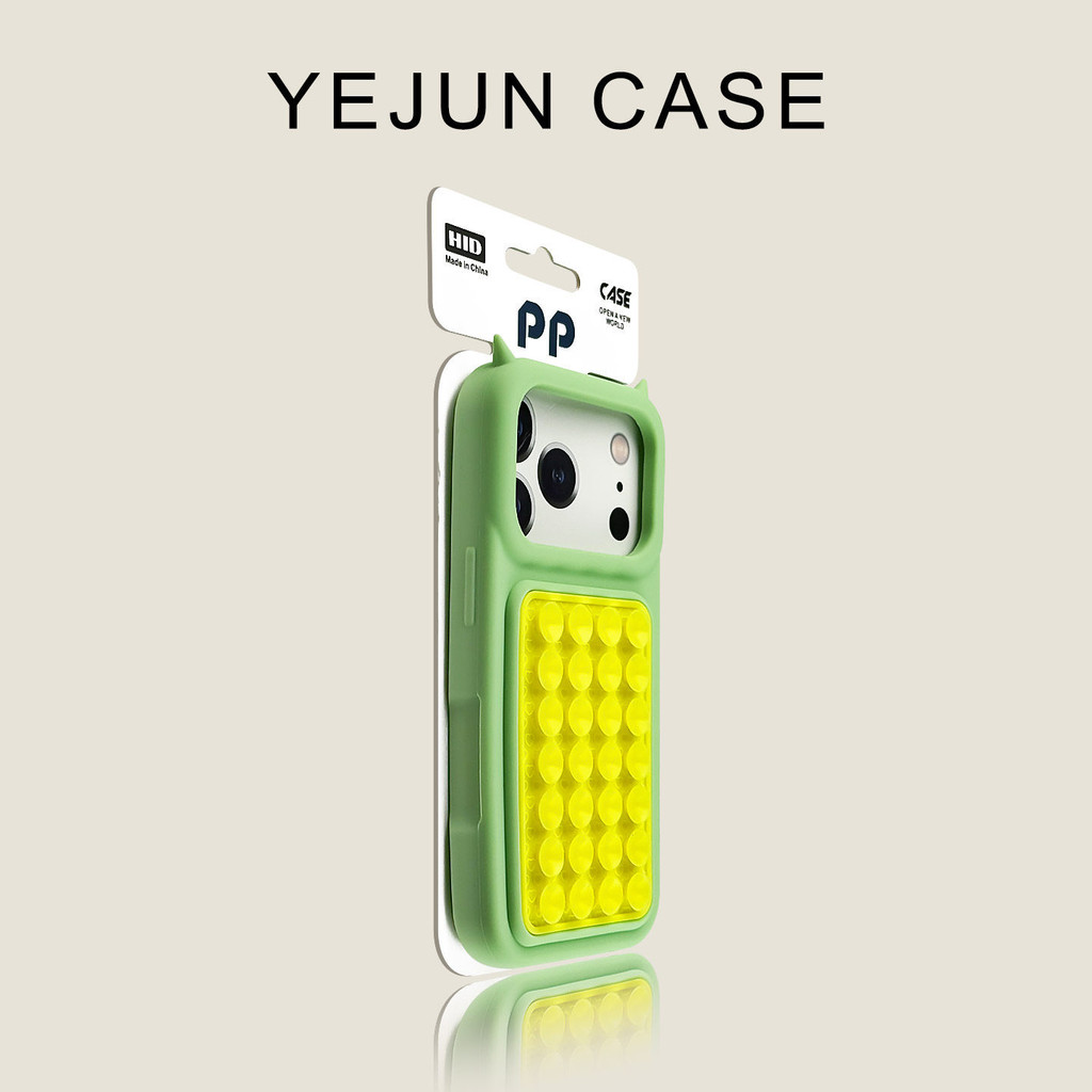 ปีศาจขนาดเล็กถ้วยดูดมุมซิลิโคนเคสโทรศัพท์สําหรับ ไอโฟน17 16 15 14 13 12 มือโปร สูงสุด ป้องกันการกระแทกกล้องป้องกันการล่มสลายนุ่มปกหลัง