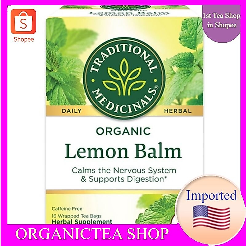 Traditional Medicinals Herbal Tea Organic Lemon Balm16 Tea Bags พร้อมส่ง