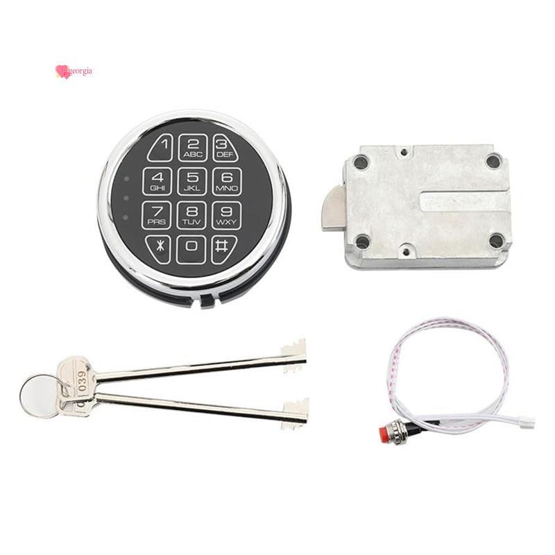 gorg33placement Solenoid Lock Chrome Digital Electronic Keypad Lock สําหรับ Swing Bolt ,Reset Cable,
