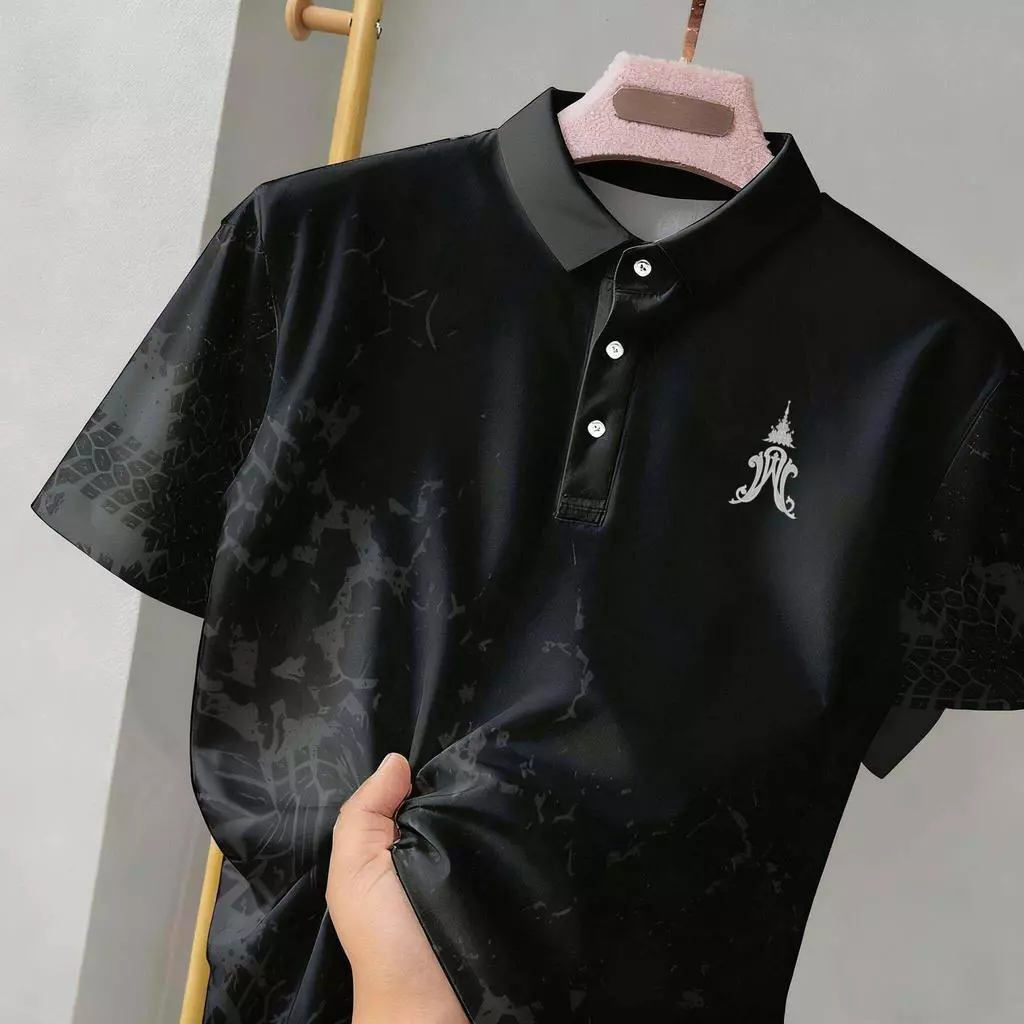 2569 รุ่นที่ระลึก เจ้าฟ้าพัชรากิติยาปา เสื้อโปโลชาย ลายไทยดํา เสื้อโปโลทํางาน ผ้าไมโครเกรด เสื้อโปโลชาย ชุดแต่งงานสีดํา 30