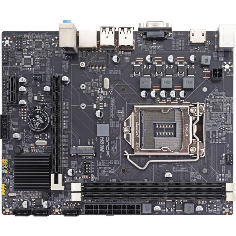 [Onda] เมนบอร์ด H81M 1150 รองรับ CPU 4160/4460 พร้อมเมนบอร์ดคอมพิวเตอร์หน่วยความจํา Onda 8GDDR3