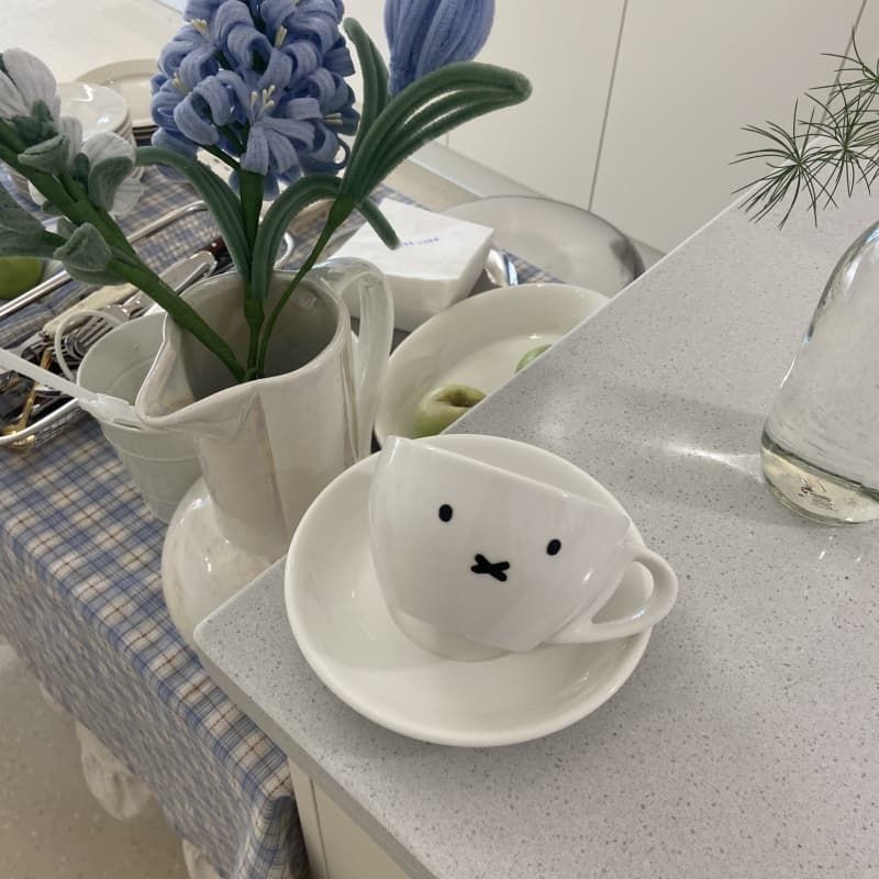 Miffy/Miffy Series Dutch Bunny น่ารักการ์ตูน Miffy ถ้วยกาแฟเซรามิก/fkwc