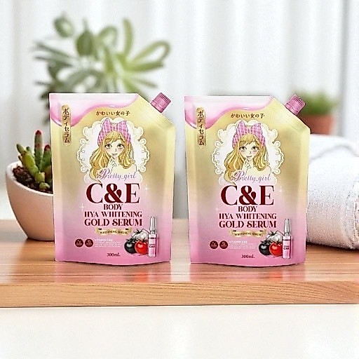 ✅ส่งฟรี✅(1เเถม1ห่อ) เซรั่มพริตตี้เกิร์ล เซรั่มไฮยารูรอเนต โลชั่น บำรุงผิว หอม ผิวชุมชื่น 300g.