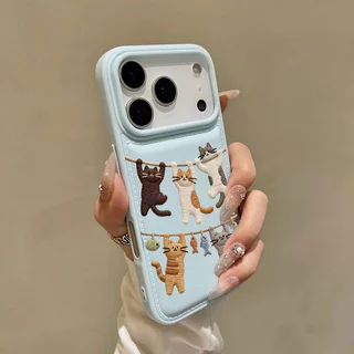 เคสโทรศัพท์แฟชั่นลายการ์ตูน ป้องกันรอบด้าน สีสวย สำหรับ iPhone 17 16 15 14 13 12 11 Series