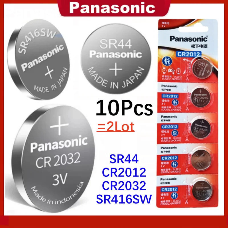 10PCS Original Panasonic SR416SW 337 สําหรับ Tissot CK นาฬิกาควอตซ์เงินออกไซด์ CR2032 CR2012 SR44 35