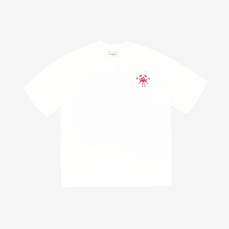 PAAM CASABLANC * เสื้อยืดแขนสั้น High Street หลวมผู้ชายผู้หญิงสไตล์เดียวกันเสื้อยืดลําลอง