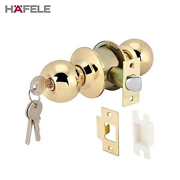 HAFELE 911.64.216 ลูกบิดห้องทั่วไป สีทองเหลืองเงา - Door knob