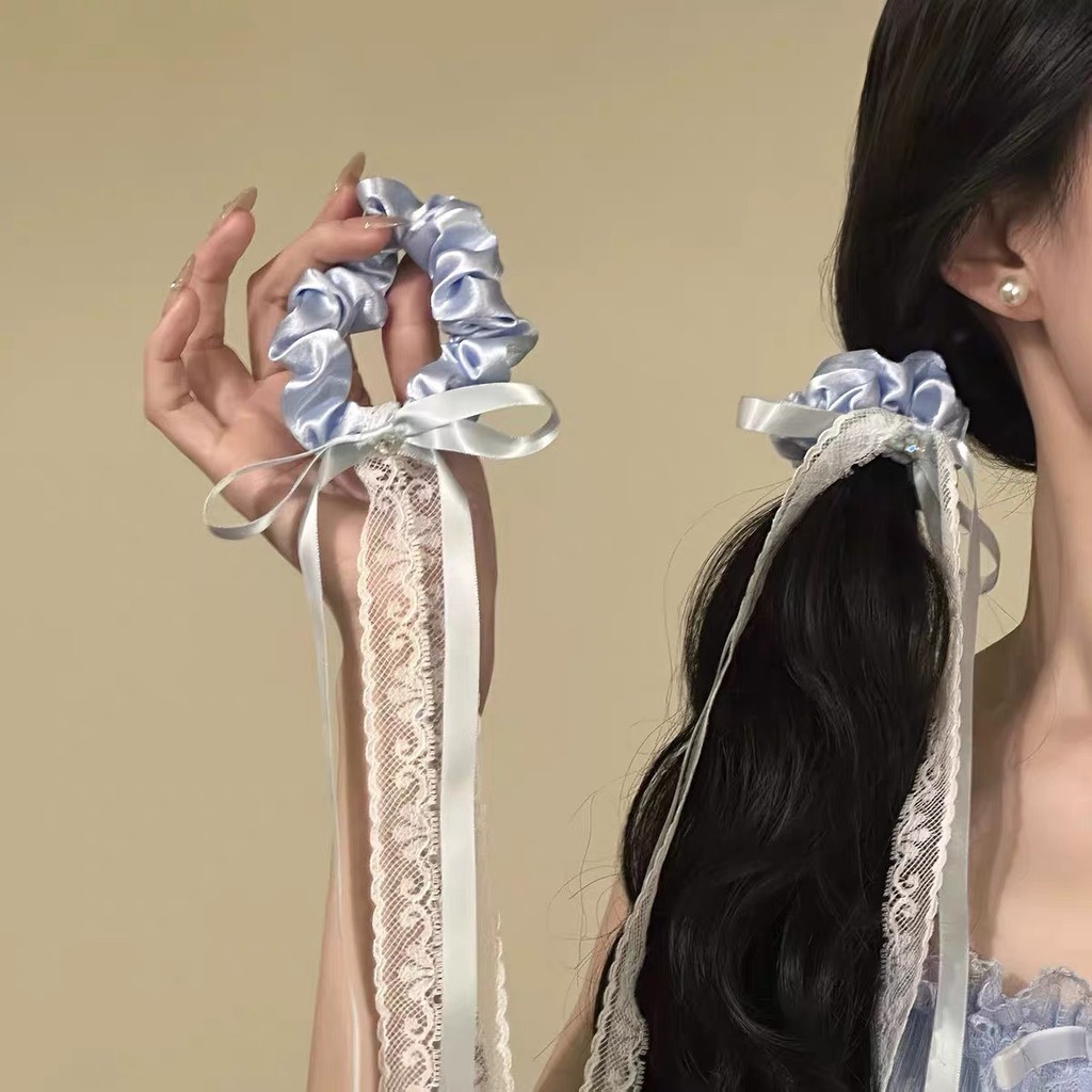 ยางมัดผม ริบบิ้นผูกโบว์ มาใหม่ พร้อมส่งจากไทย