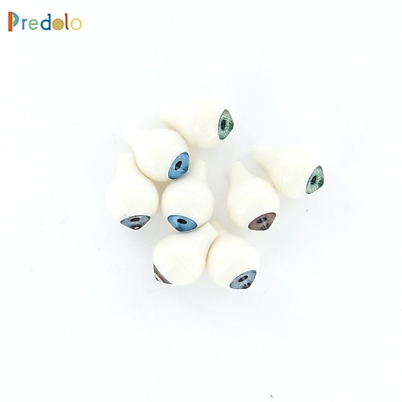 [zegpubc] 8 ชิ้น 14 มม.พลาสติกรอบอะคริลิคตา Eyeballs สําหรับตุ๊กตา DIY ทํา Accs