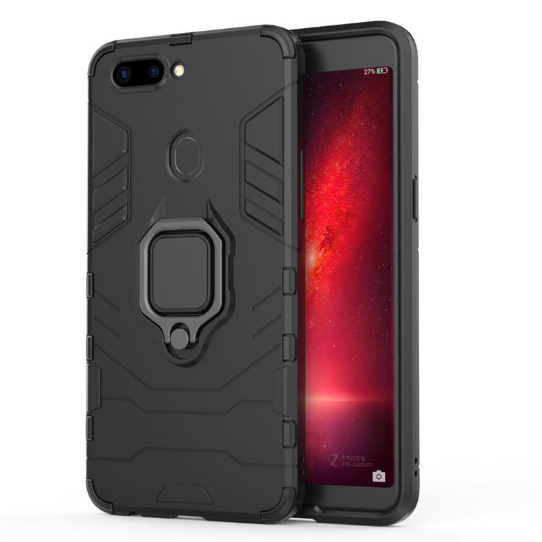 เหมาะสําหรับ OPPO Realme 5i Magnetic Car เคสป้องกันที่มองไม่เห็น Realme 6 เคสโทรศัพท์สามหลักฐาน 2.6-