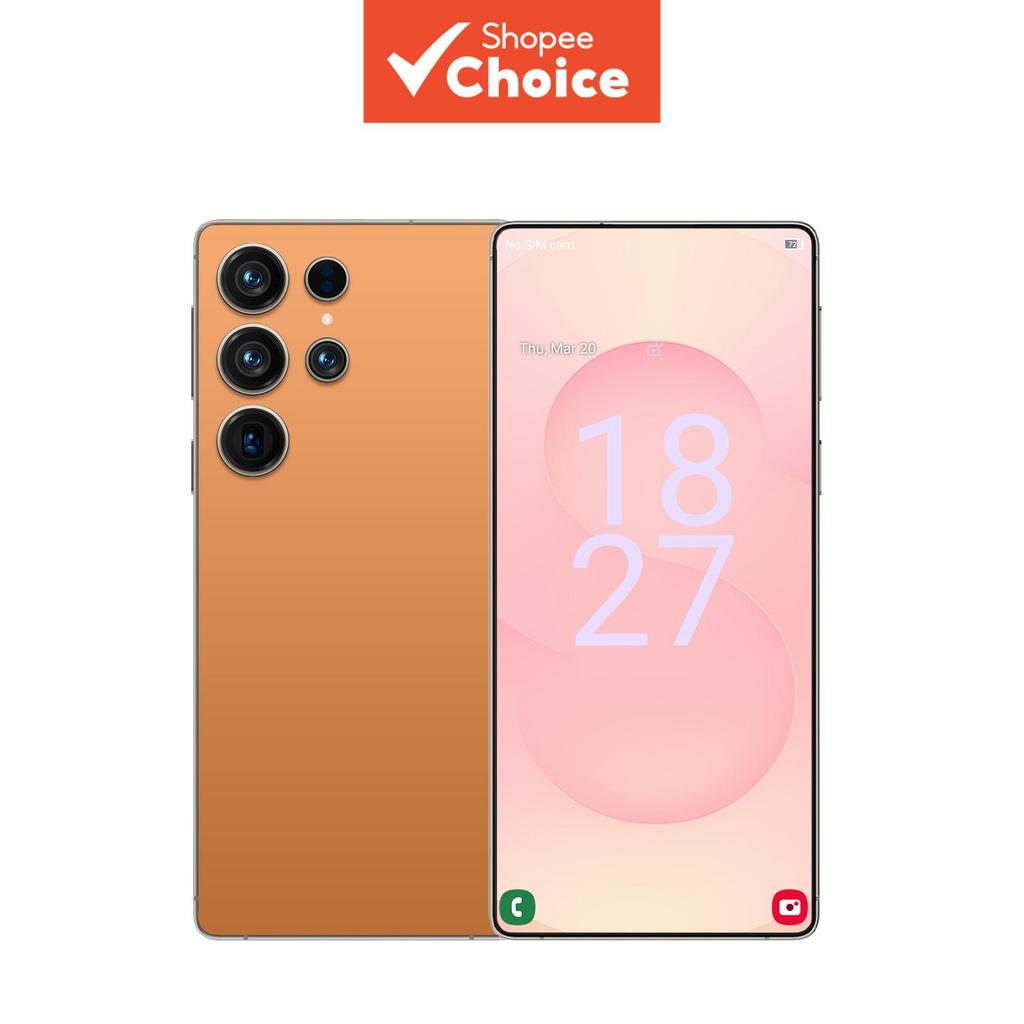 ปลดล็อกใบหน้า สมาร์ทโฟน 4G Dual SIM ขนาด 6.7 นิ้ว S25 Ultra YouTube 3+64GB