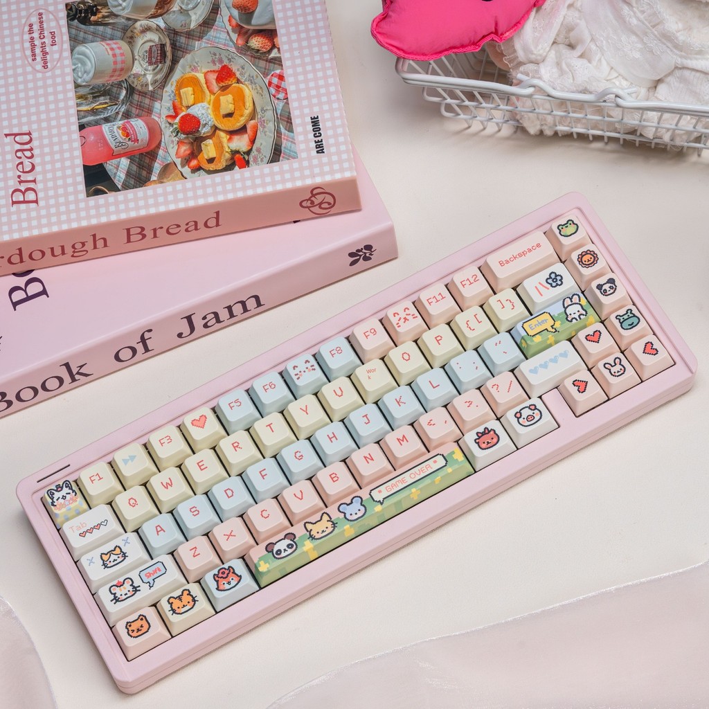 Long Cheng Love Letter Spring Wild Spring Puppy Original Factory 95-Key Sublimation Mechanical Keybo