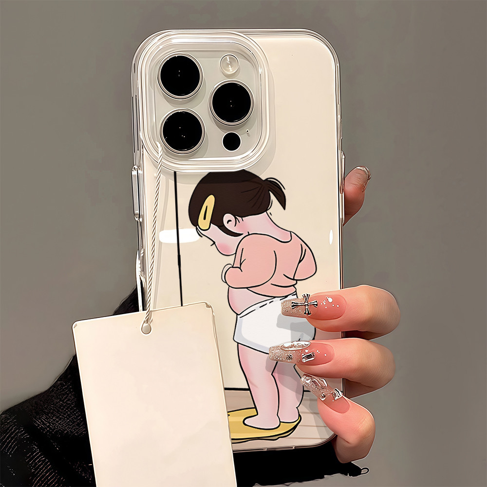 จัดส่งภายในประเทศ เคสโทรศัพท์สีครีม IMD ลายการ์ตูนอนิเมะสุดน่ารักและมีสไตล์ For Galaxy A35 A55 5G A0